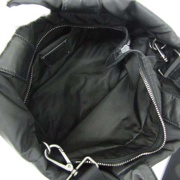 PRADA Black Leather Shoulder Bag